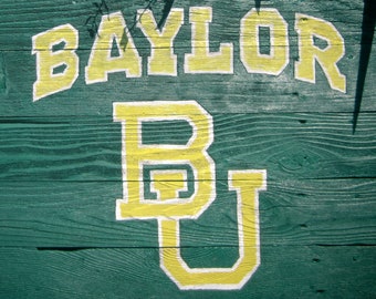 Baylor University Rustic Sign