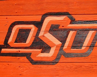 Oklahoma State University Rustic Sign