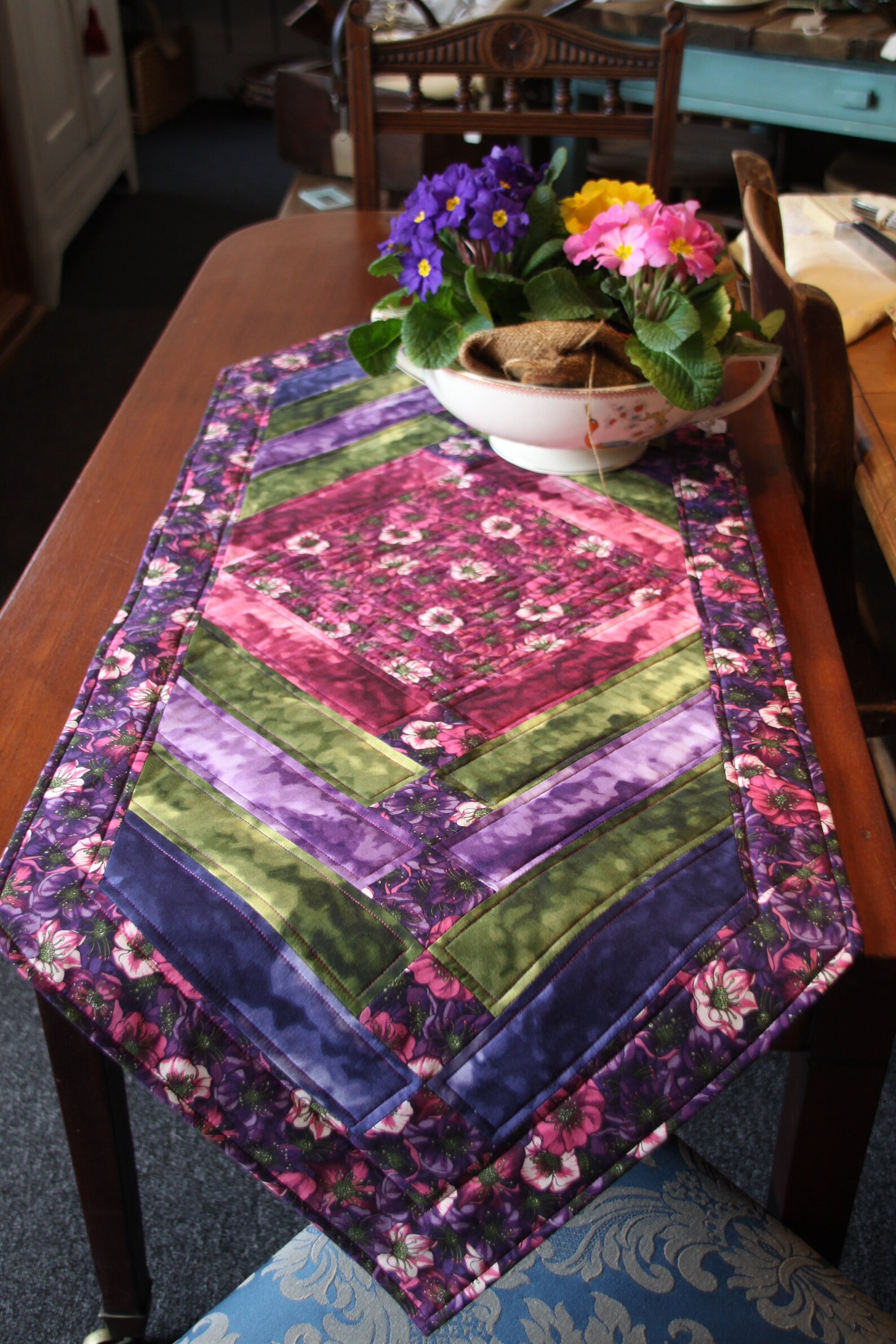 Chevron Table Runner - PDF PATTERN - Patchwork Home Decoration - Etsy
