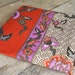 Malaysian / Indonesian batik sarong 100% cotton, brown, purple and red wth unique panel