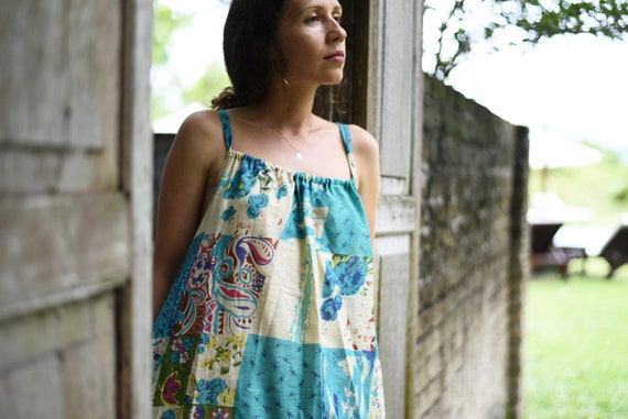 Beach Boho Strappy Sundress / Mini 