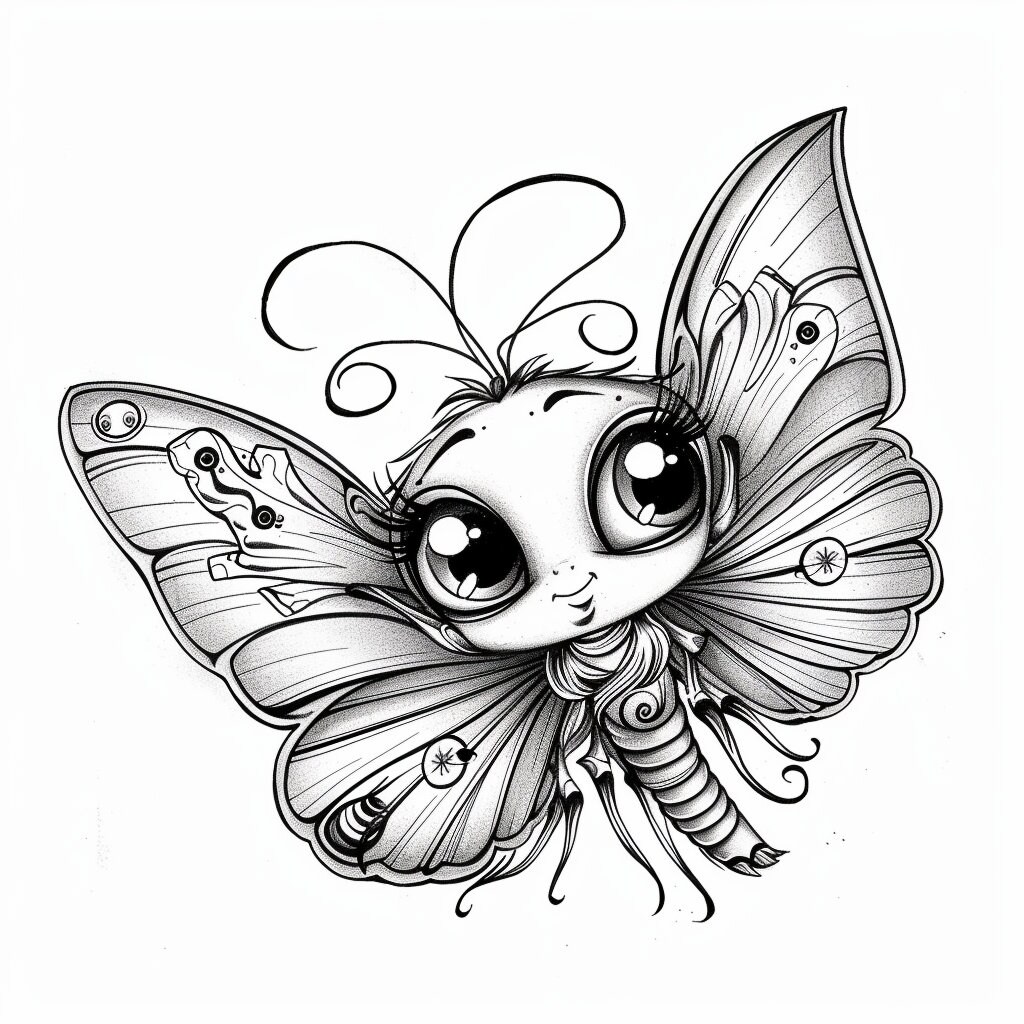 12 Butterfly Animal Coloring Pages for Adults and Children Printable ...