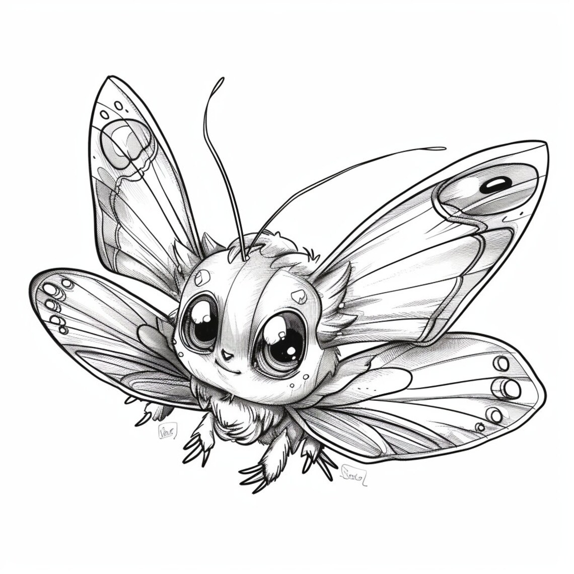 12 Butterfly Animal Coloring Pages for Adults and Children Printable ...