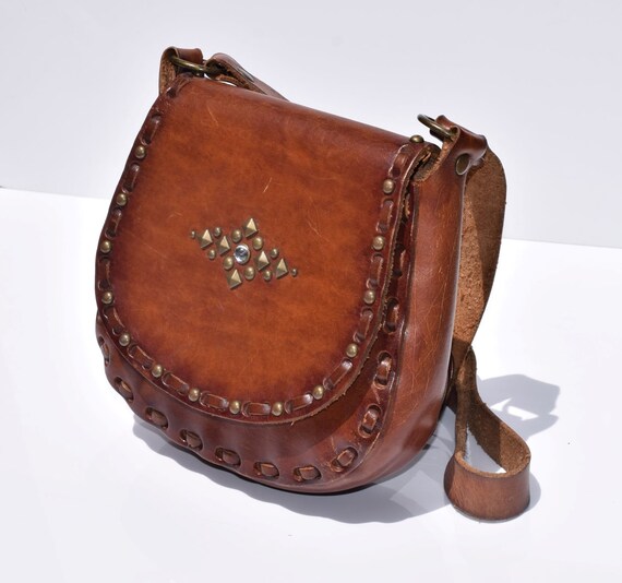 tooled leather purse
