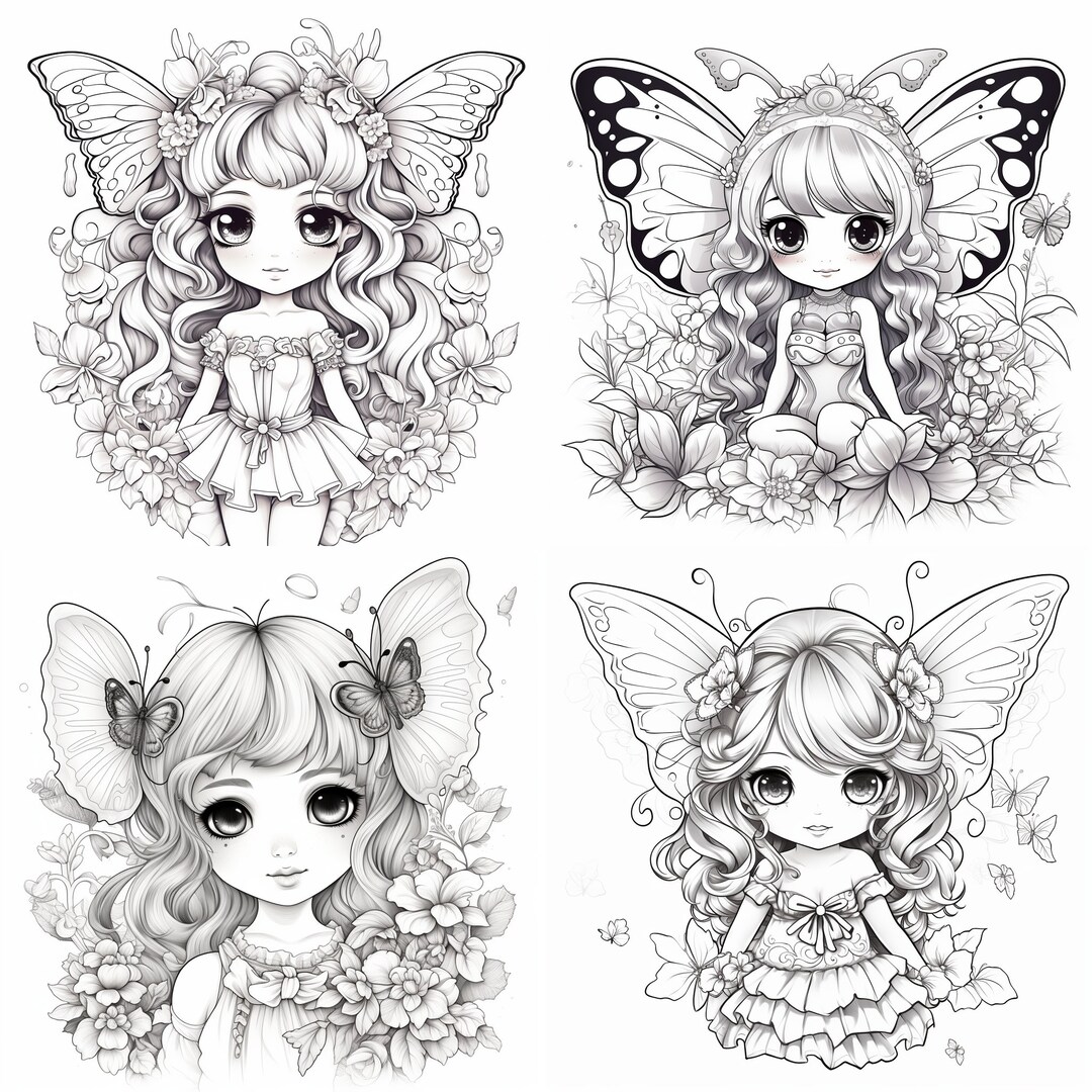  12 Elfen Ausmalbilder zum ausdrucken und ausdrucken - Etsy.de Illustration 