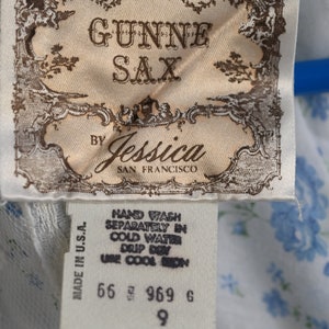 Vintage Gunne Sax blue prairie dress size 9 cottagecore 画像 4