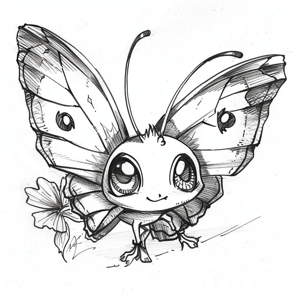 12 Butterfly Animal Coloring Pages for Adults and Children Printable ...