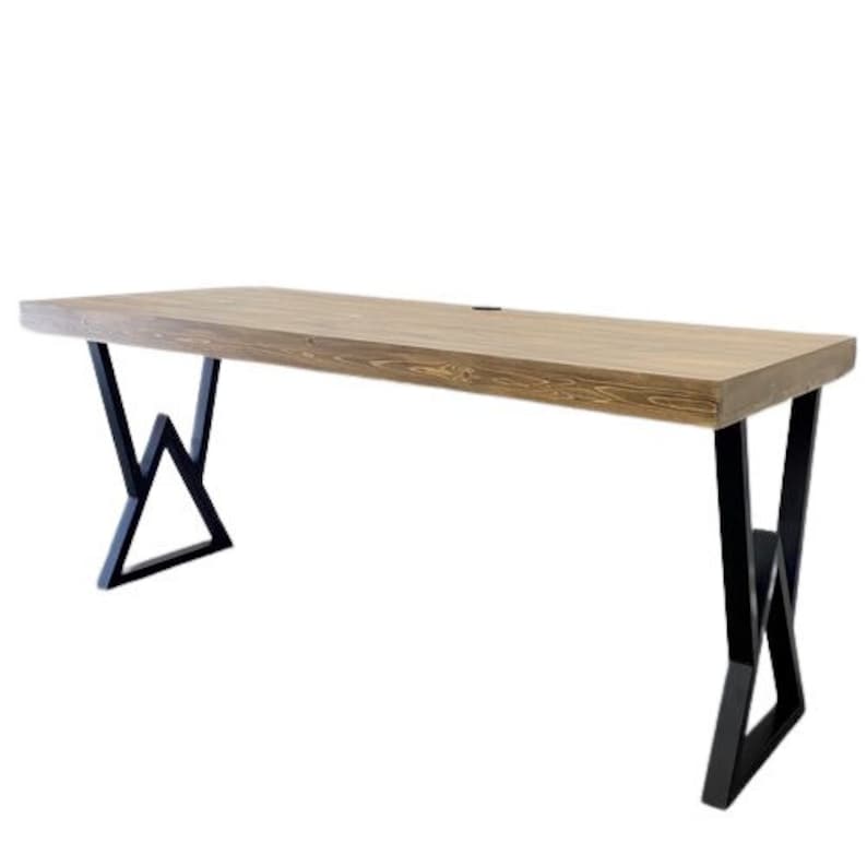 Kane Desk 48 72 Modern Rustic Office Furniture Etsy