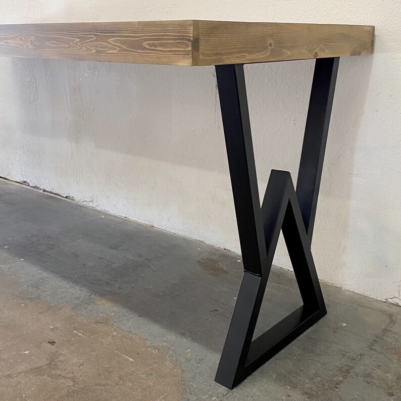 Kane Desk 48 72 Modern Rustic Office Furniture Etsy