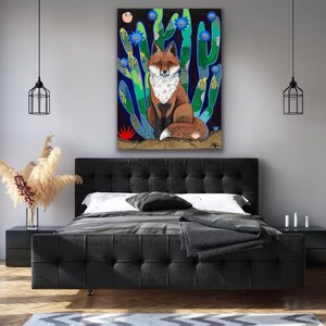 Mr Fox Canvas Art Print image 3