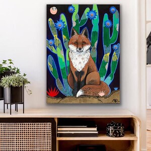 Mr Fox Canvas Art Print image 4