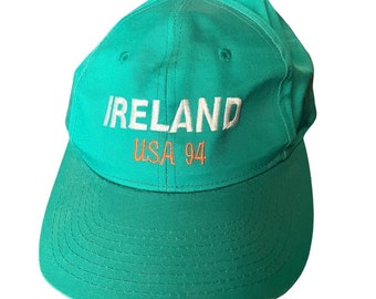 Vintage Green Ireland  94 Green/Orange Adjustable Hat One Size