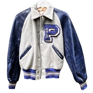 Vintage 1950s Men’s Varsity Jacket Golf Team Men’s XS