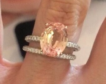 Blake Lively 14K White gold (or two tone)  and natural high grade diamond engagement ring.