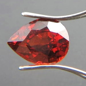 3.66 Carat Spessartite Garnet - Stunning! - Pear cut