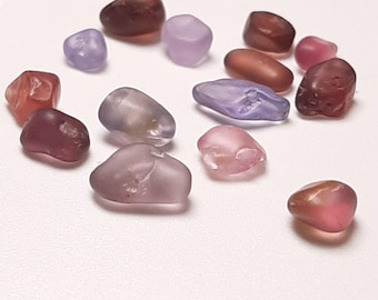 SPINEL ROUGH.  Beautiful Lot of mainly RED hue crystals from Luc Yen Vietnam. 100% Unheated and untreated 20.6 carats. Many will cut gems