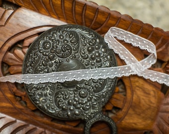 Français Valenciennes Lace- (LFV12EDG218) Bordure 1/2 » (photo en écru clair)