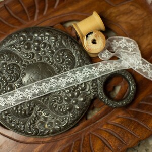 French Maline Lace (LFMINS200377) 1/2" Insertion (pictured in white)