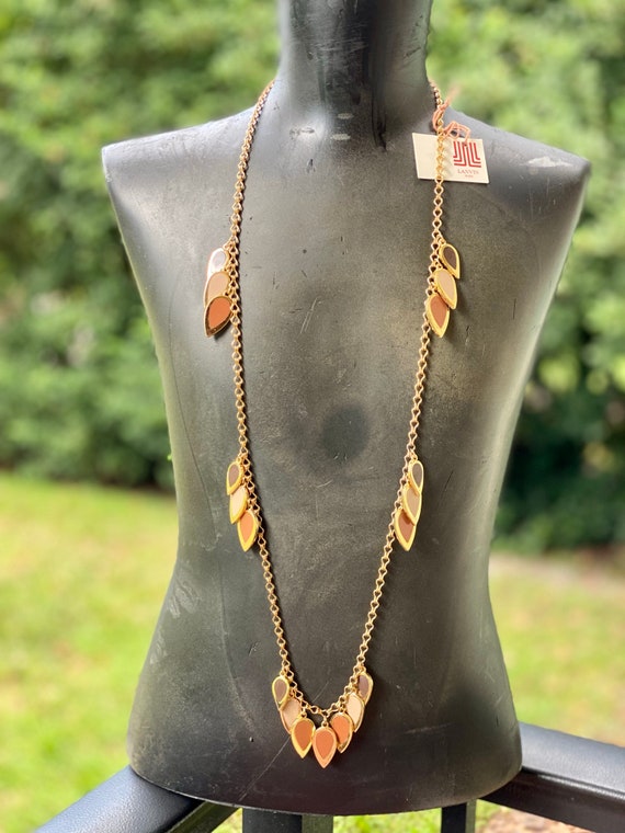 Simply Gorgeous Vintage LANVIN Paris Enamel Rain … - image 2