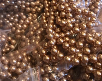 Fabulous 60 inch vintage glass pearl strands