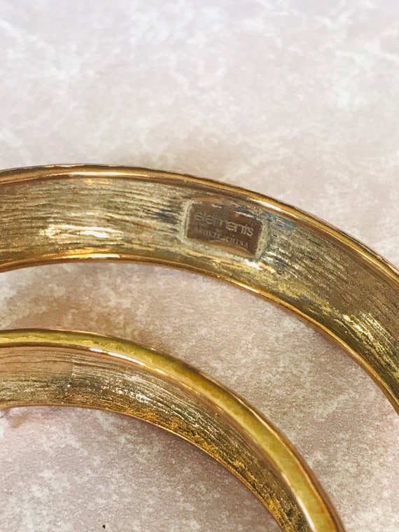 elements by NEST Hammered Bronze Feldspar Bangle … - image 3