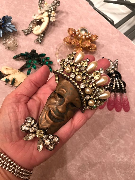 Lawrence VRBA Amazing Dimensional Figural Head wi… - image 2