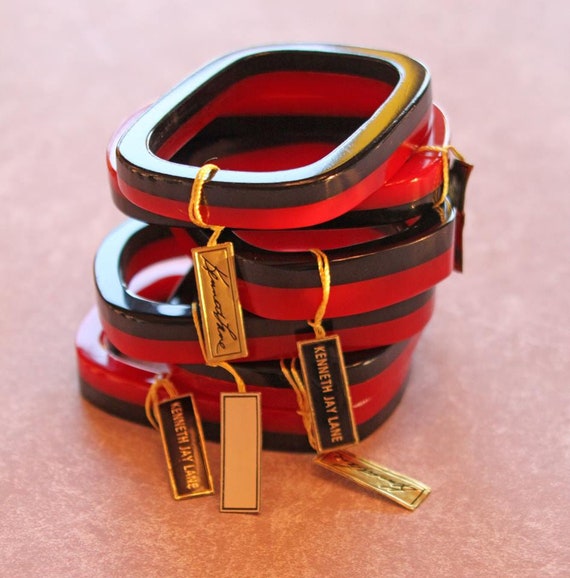 Vintage Kenneth Lane  KJL Bakelite Bangle Bracele… - image 1