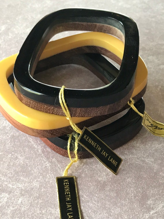 Vintage Kenneth Lane  KJL Bakelite Bangle Bracele… - image 6