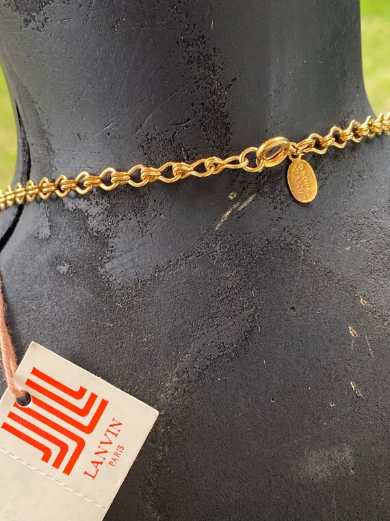 Simply Gorgeous Vintage LANVIN Paris Enamel Rain … - image 5
