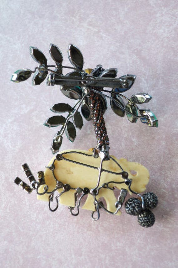 Lawrence Vrba Amazing Elephant Brooch - image 2