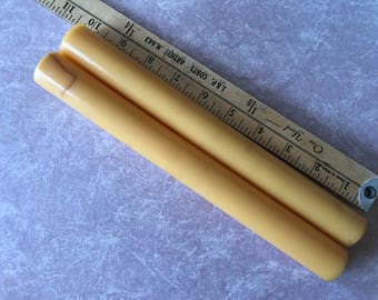 Special Listing - 2  Vintage Bakelite Creamed Corn Ring Tube rods for Making Jewelry