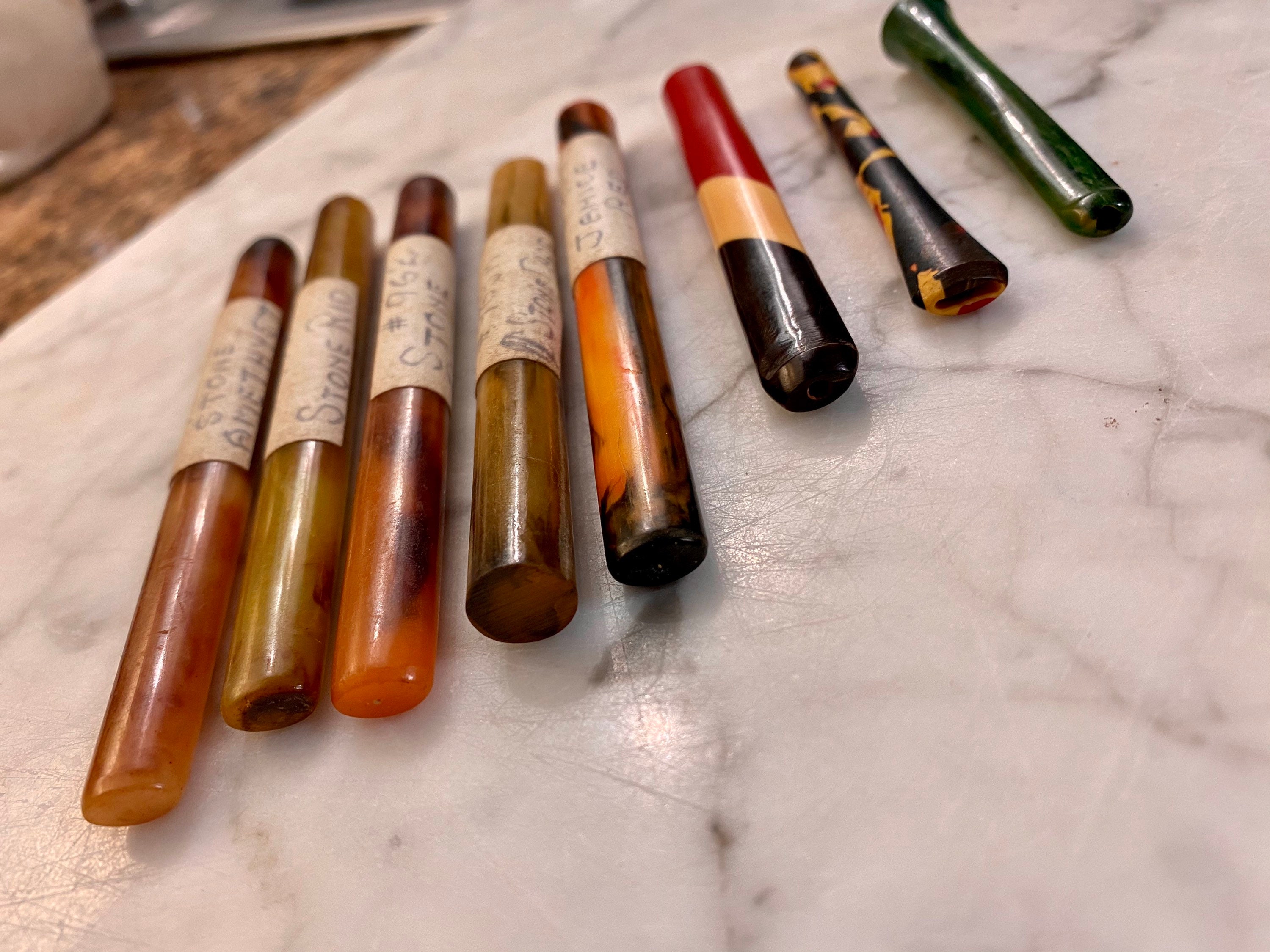 Fabulous Assortment of Vintage Bakelite new old stock Pipe stems ...