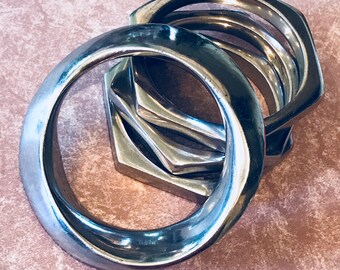 Fabulous Glen Yank Modernist Aluminum Bracelet Set