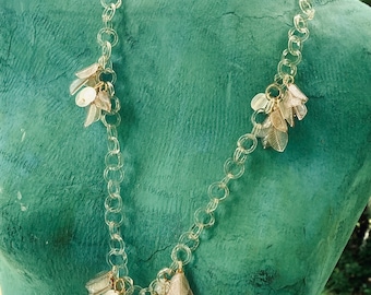 Rare Diane Von Fürstenberg Celluloid Style Leaves and Fruit Salad Style Necklace