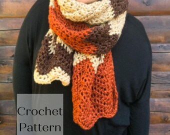 CROCHET SCARF PATTERN || blanket scarf pattern, handmade scarf pattern, chunky crochet scarf, beginner scarf pattern