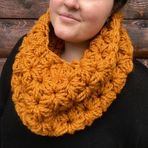 Chunky Cowl,  Large Winter Scarf, Oversized Cowl, Oversized Scarf, Mustard Scarf, Handmade Scarf, Chunky Winter Cowl, Large Cowl