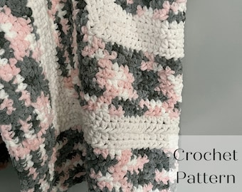 Crochet Pattern|| Baby Blanket, Granny Square Pattern, Baby Shower Gift, Baby Blanket Crochet Pattern