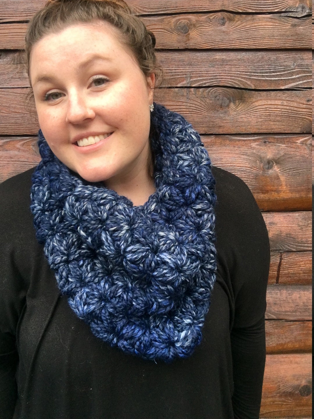 Capuche Bandana Au Crochet Surdimensionnée - Fait Main Fil épais - Neuf Avec étiquettes