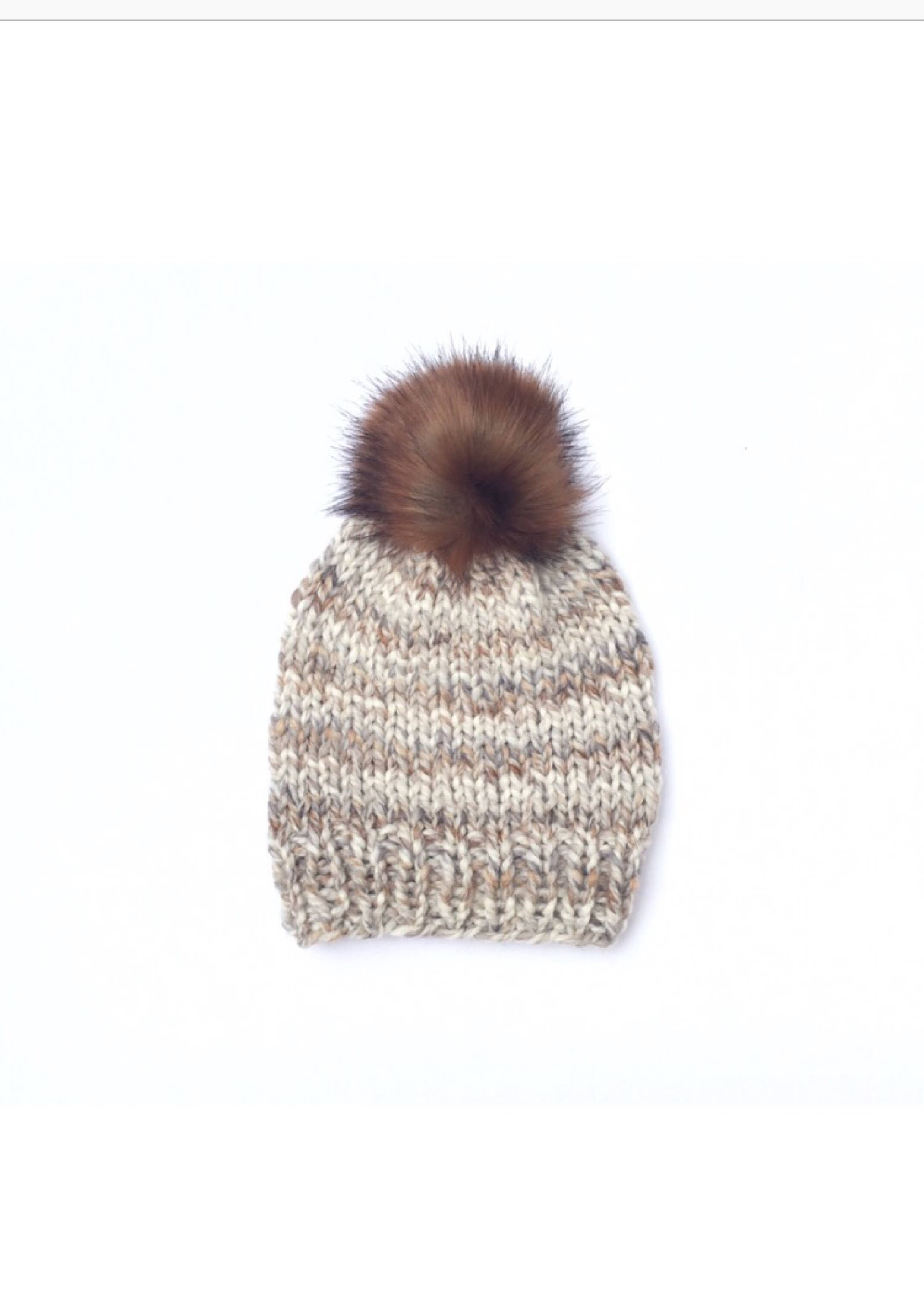 KNIT HAT PATTERN || Slouchy Knit Hat, Classic Beanie, Beginner Knitting ...
