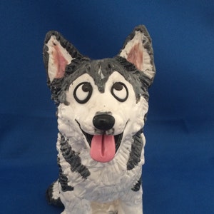 Siberian Husky dog figurine
