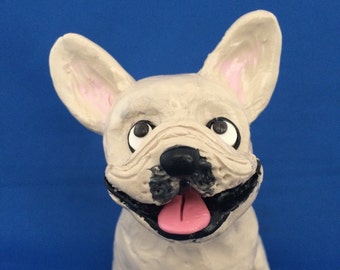 Fawn French bulldog - dog figurine