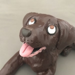 Schokoladenlabor / Labrador Retriever Hundefigur