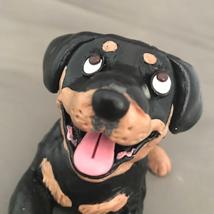 Rottweiler dog figurine