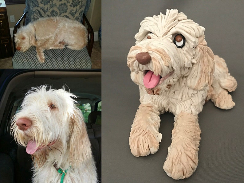 Custom dog figurine based on your dog image 1