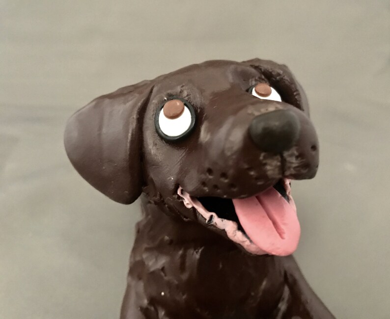 Chocolate Lab / Labrador Retriever Dog Figurine Etsy