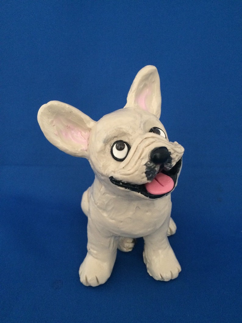Fawn French bulldog dog figurine Etsy