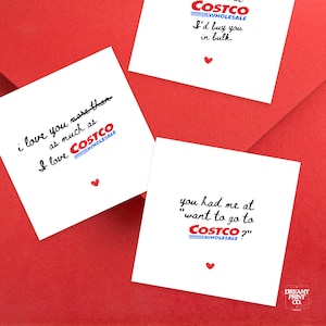COSTCO Valentinstag Karte | Druckbare Sofort Download PDF für Millennial Paare | Lustige Grußkarte für Sie/Ihn | 7 Versionen inklusive!