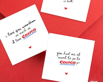 Costco Lovers Valentine's Day Card | Millennial Couple Gift Card | Print from Home (PDF)