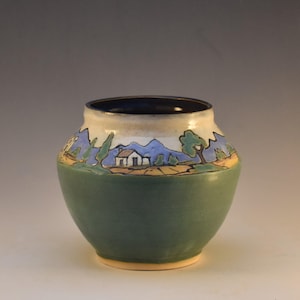 Craftsman Style Piedmont Jardinière by Hog Hill Pottery, Arts and Craft Period, Original