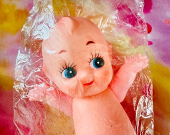 Vintage Kewpie Doll, Cupie Doll, Squeak Doll, Big Eyed, Kitschy, Squeak Toy